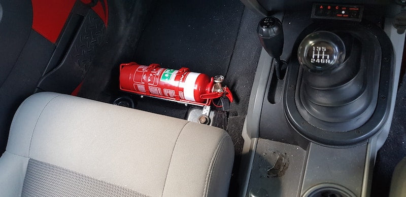 Kap Industries Fire Extinguisher Bracket to suit Jeep Wrangler JK - KI-JEEP-JK