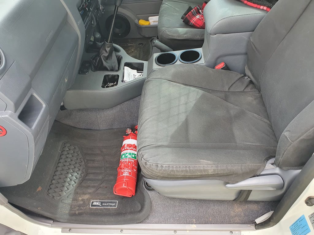 Kap Industries Fire Extinguisher Bracket to suit Toyota Landcruiser 79 Series Single Cab 17+ - KI-LC-79-SC17+-RHS