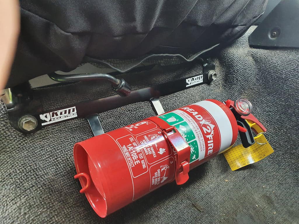 Kap Industries Fire Extinguisher Bracket to suit Toyota Landcruiser 80 Series - KI-LC-80-RHS