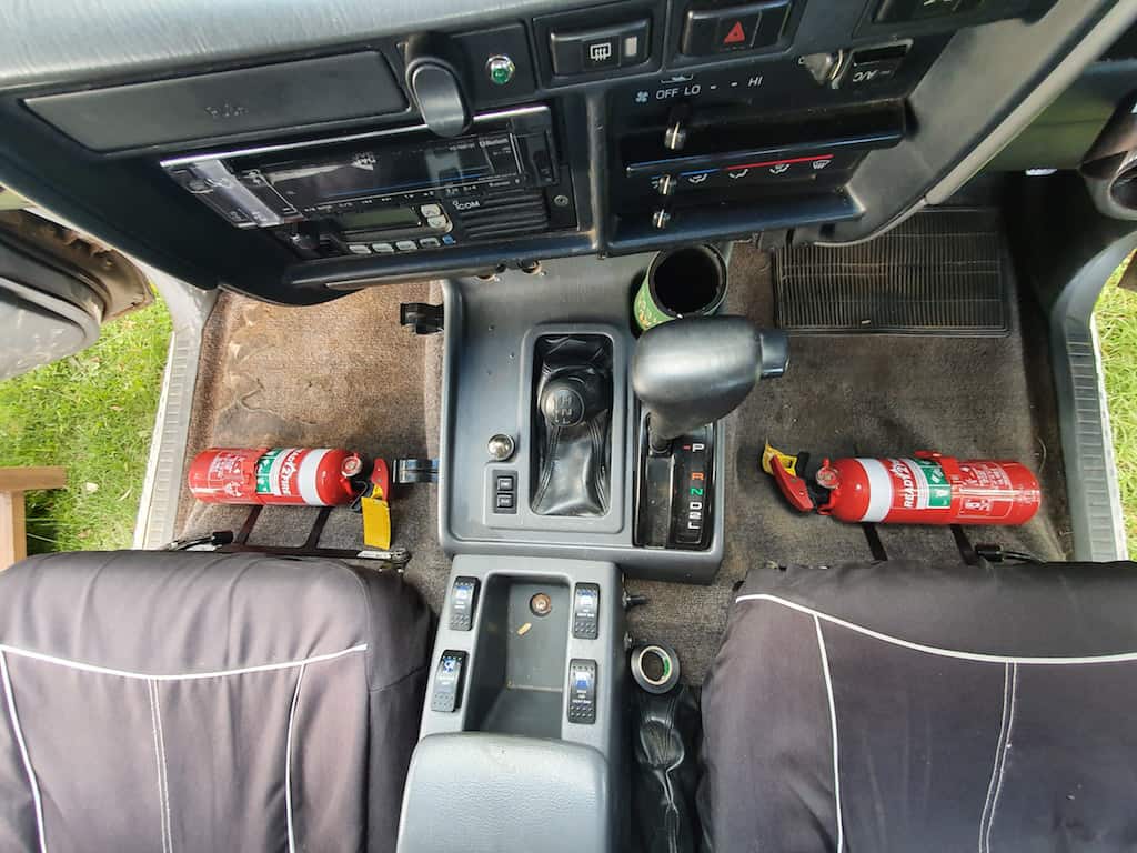 Kap Industries Fire Extinguisher Bracket to suit Toyota Landcruiser 80 Series - KI-LC-80-LHS