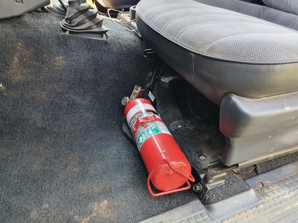 Kap Industries Fire Extinguisher Bracket to suit Nissan Patrol GQ - KI-PAT-GQ-RHS