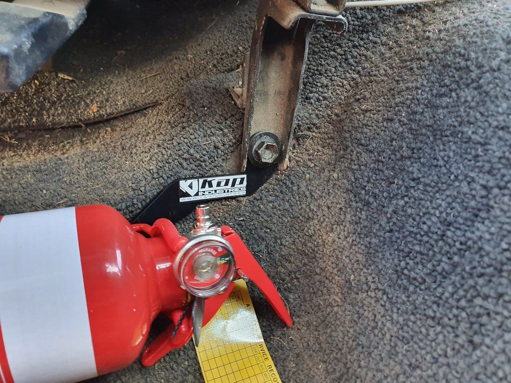 Kap Industries Fire Extinguisher Bracket to suit Nissan Patrol GQ - KI-PAT-GQ-RHS