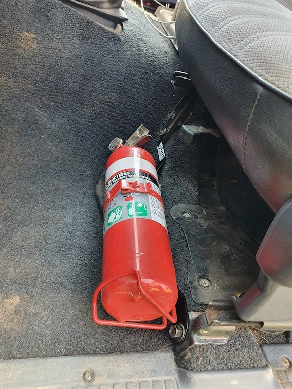 Kap Industries Fire Extinguisher Bracket to suit Nissan Patrol GQ - KI-PAT-GQ-RHS