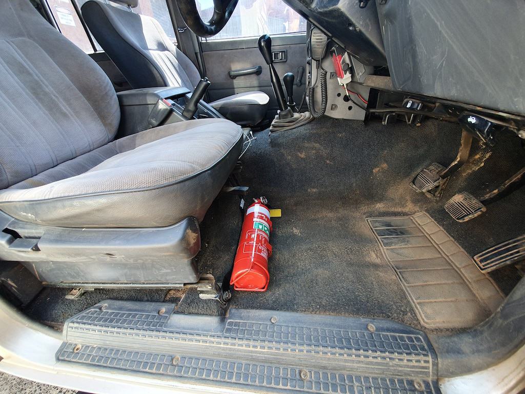 Kap Industries Fire Extinguisher Bracket to suit Nissan Patrol GQ - KI-PAT-GQ-RHS