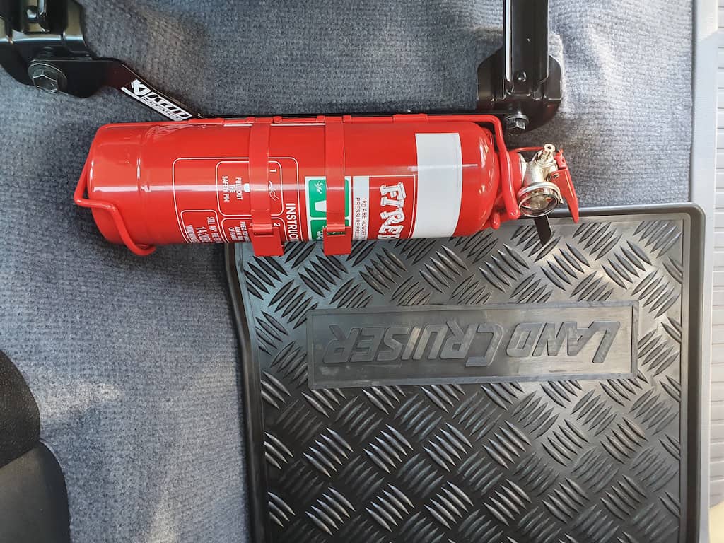 Kap Industries Fire Extinguisher Bracket to suit Toyota Landcruiser 79 Series Dual Cab 17+ - KI-LC-79-DC-17+-RH
