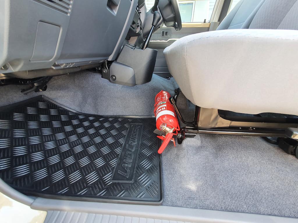 Kap Industries Fire Extinguisher Bracket to suit Toyota Landcruiser 79 Series Dual Cab 17+ - KI-LC-79-DC-17+-RH