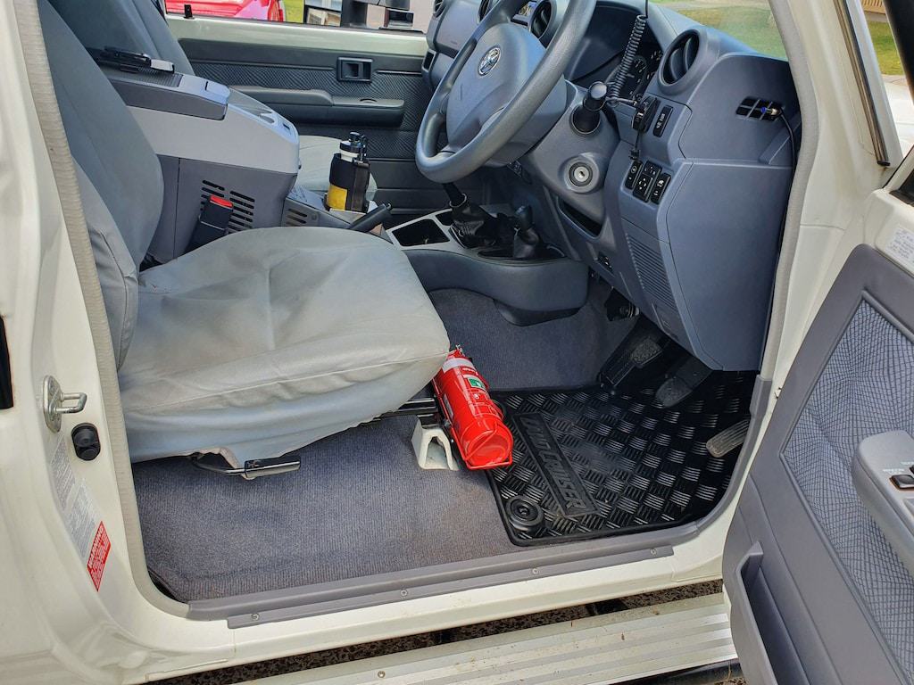 Kap Industries Fire Extinguisher Bracket to suit Toyota Landcruiser 70 Series Pre DPF - KI-LC-79-PREDPF