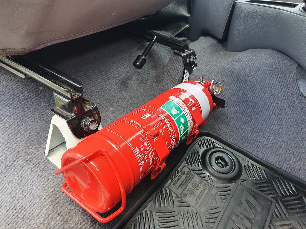 Kap Industries Fire Extinguisher Bracket to suit Toyota Landcruiser 70 Series Pre DPF - KI-LC-79-PREDPF
