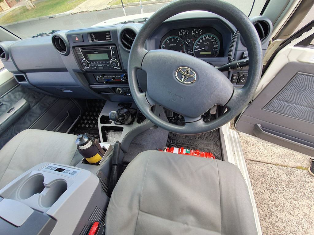 Kap Industries Fire Extinguisher Bracket to suit Toyota Landcruiser 70 Series Pre DPF - KI-LC-79-PREDPF