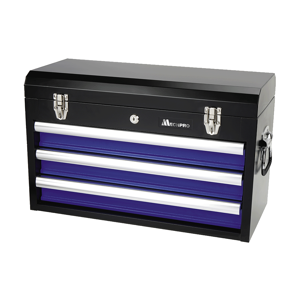 Mechpro Blue Tool Kit with 3 Drawer Chest 1/4In, 3/8In & 1/2In Drive 248pc - MP215KCRV