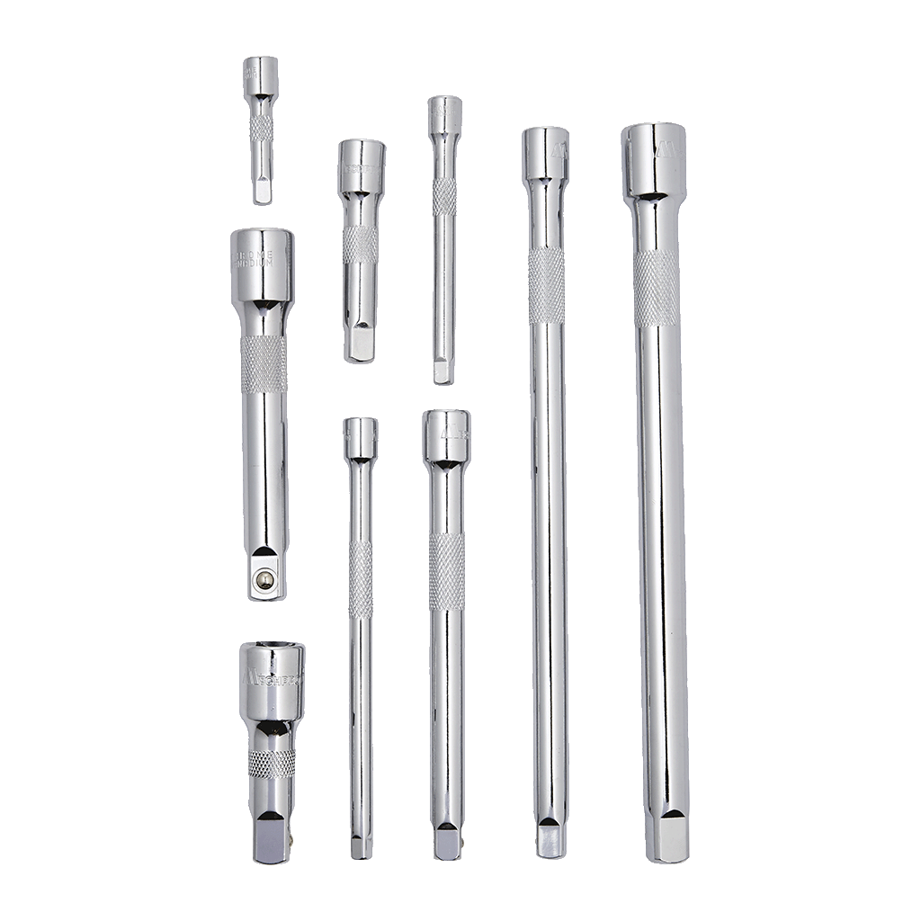 Mechpro Blue Extension Bar Set 1/4In, 3/8In & 1/2In Drive 9pc - MPBE102K