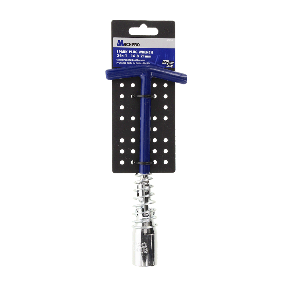 Mechpro Blue 2-In-1 Spark Plug Wrench 16/21mm - MPBE102