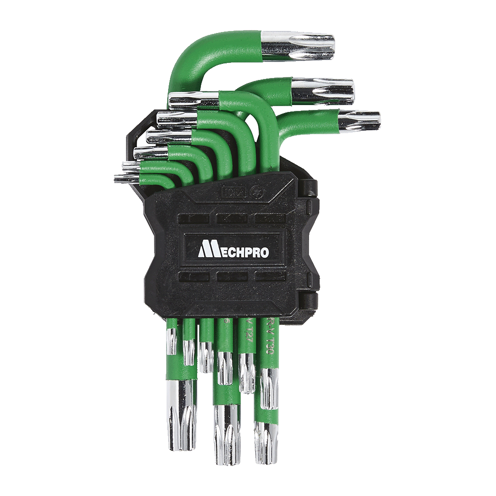 Mechpro Blue Hex Key Set Torx Small 9pc - MPBHK105K