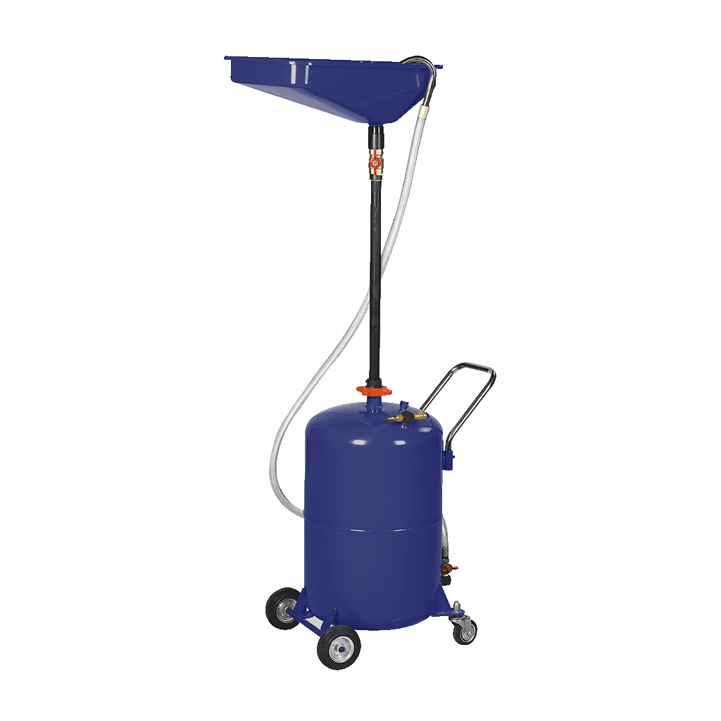 Mechpro Blue Mobile Self Evacuating Waste Oil Drainer 65L - MPBOD2