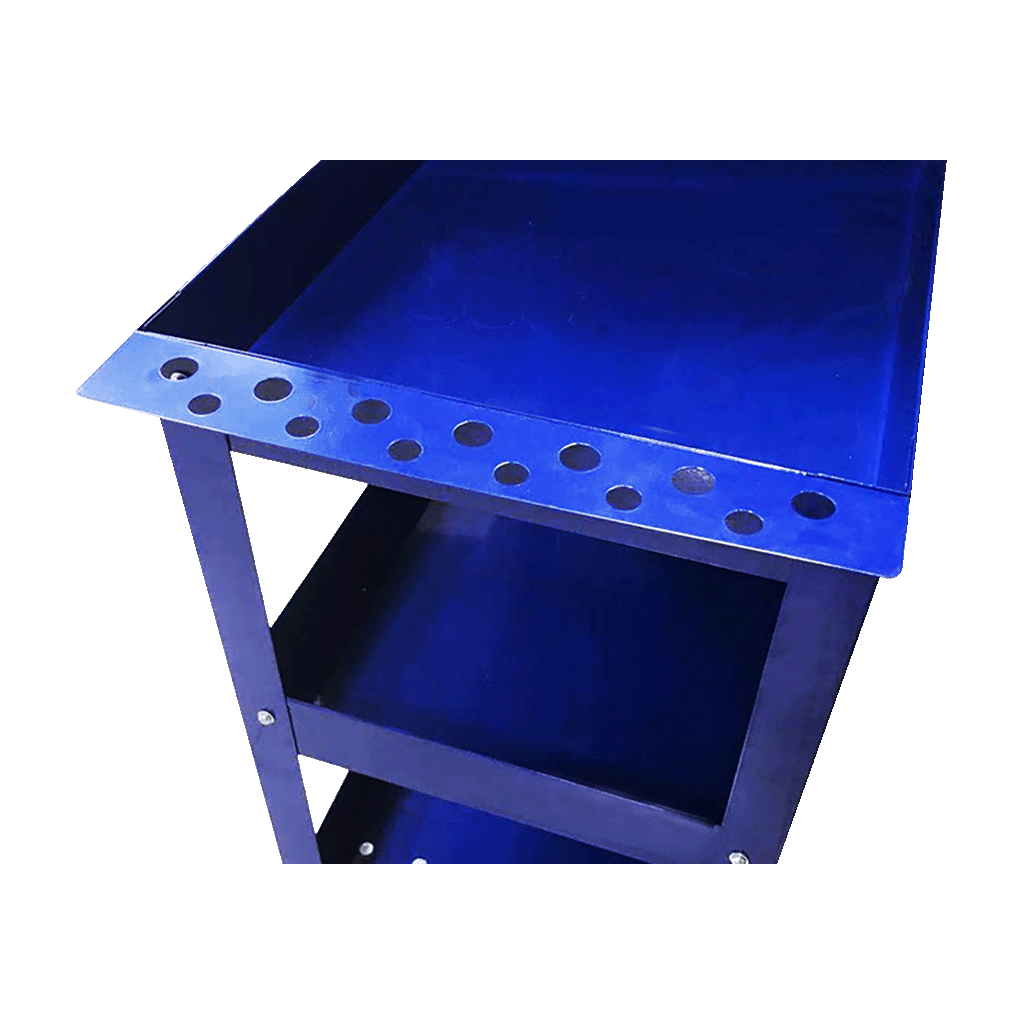 Mechpro Blue Service Cart Blue 3-Tier w/Tool Holder MPBSC3-1 - MPBSC3-1