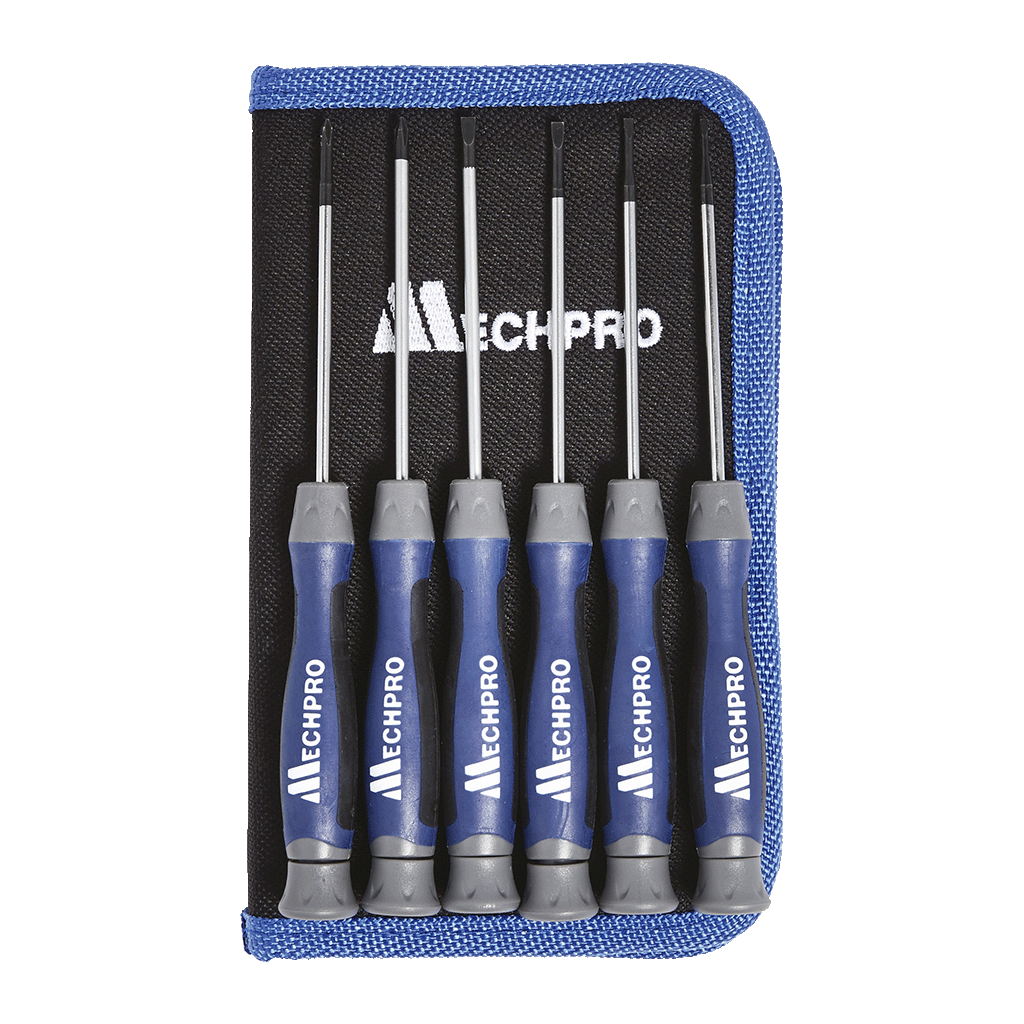 Mechpro Blue Mini Screwdriver Set 6pc - MPBSD102K