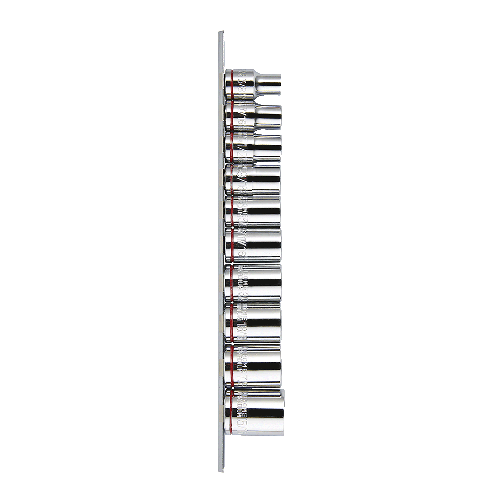 Mechpro Blue Socket Rail Set SAE 1/2In Drive 10pc - MPBSK119K