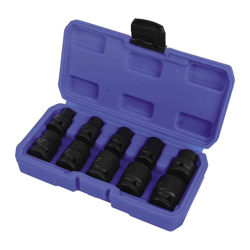 Mechpro Blue Impact Socket Set Metric 1/2In Drive 10pc - MPBSK133K