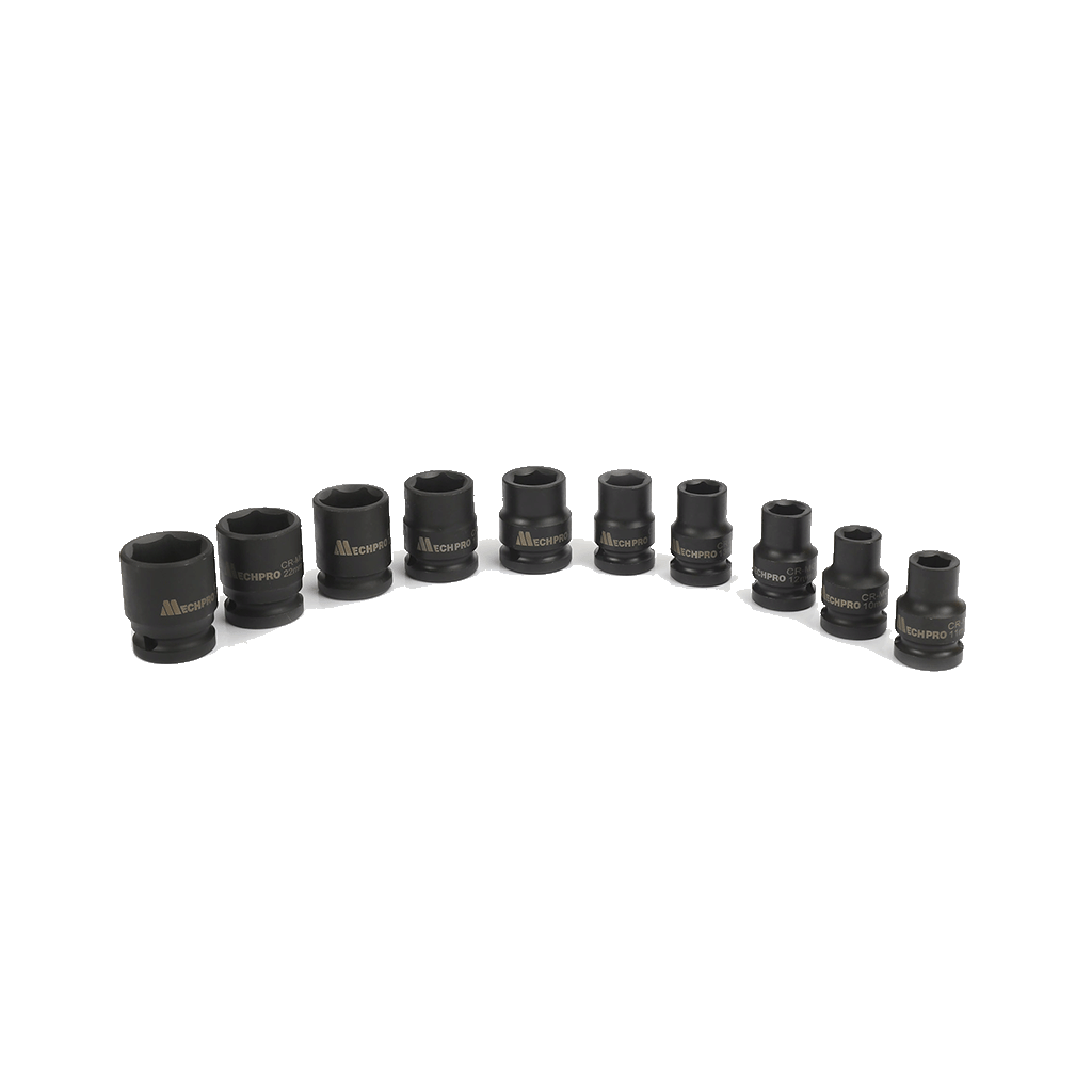 Mechpro Blue Impact Socket Set Metric 1/2In Drive 10pc - MPBSK138K