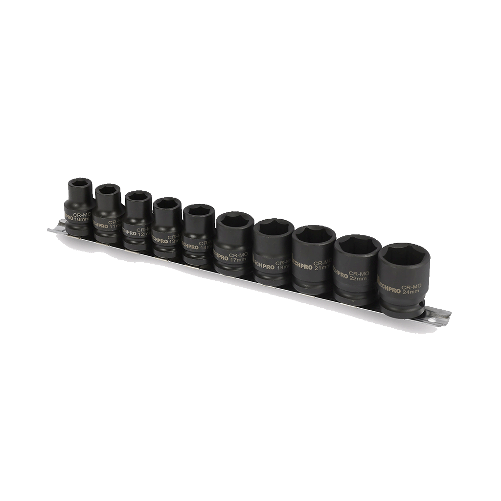 Mechpro Blue Impact Socket Set Metric 1/2In Drive 10pc - MPBSK138K