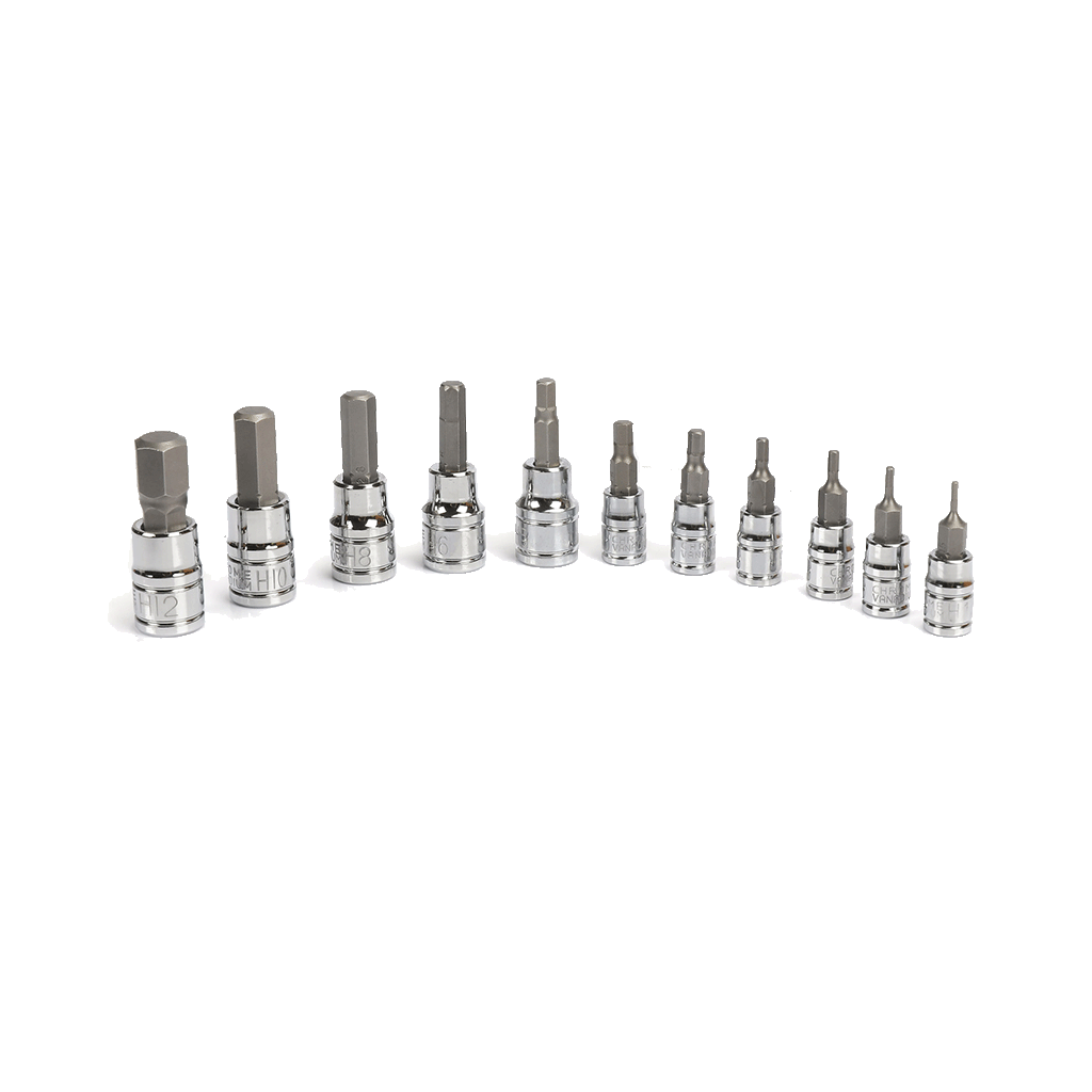 Mechpro Blue Socket Rail Hex Set 11pc - MPBSK140K