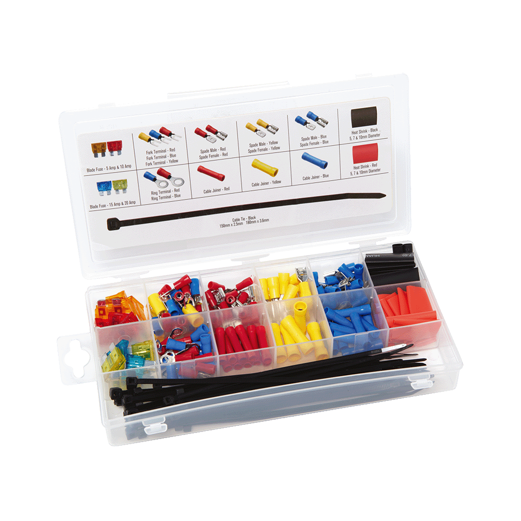 Mechpro Blue Electrical Terminal Kit 192pc MPEAK1 - MPEAK1