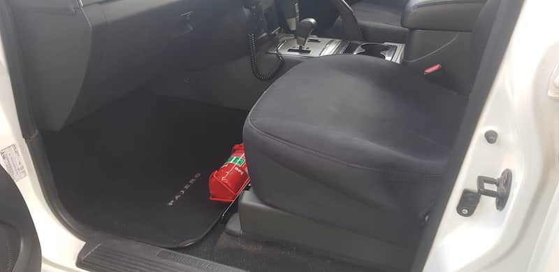Kap Industries Fire Extinguisher Bracket to suit Mitsubishi Pajero - KI-PAJ-G3-G4-LHS