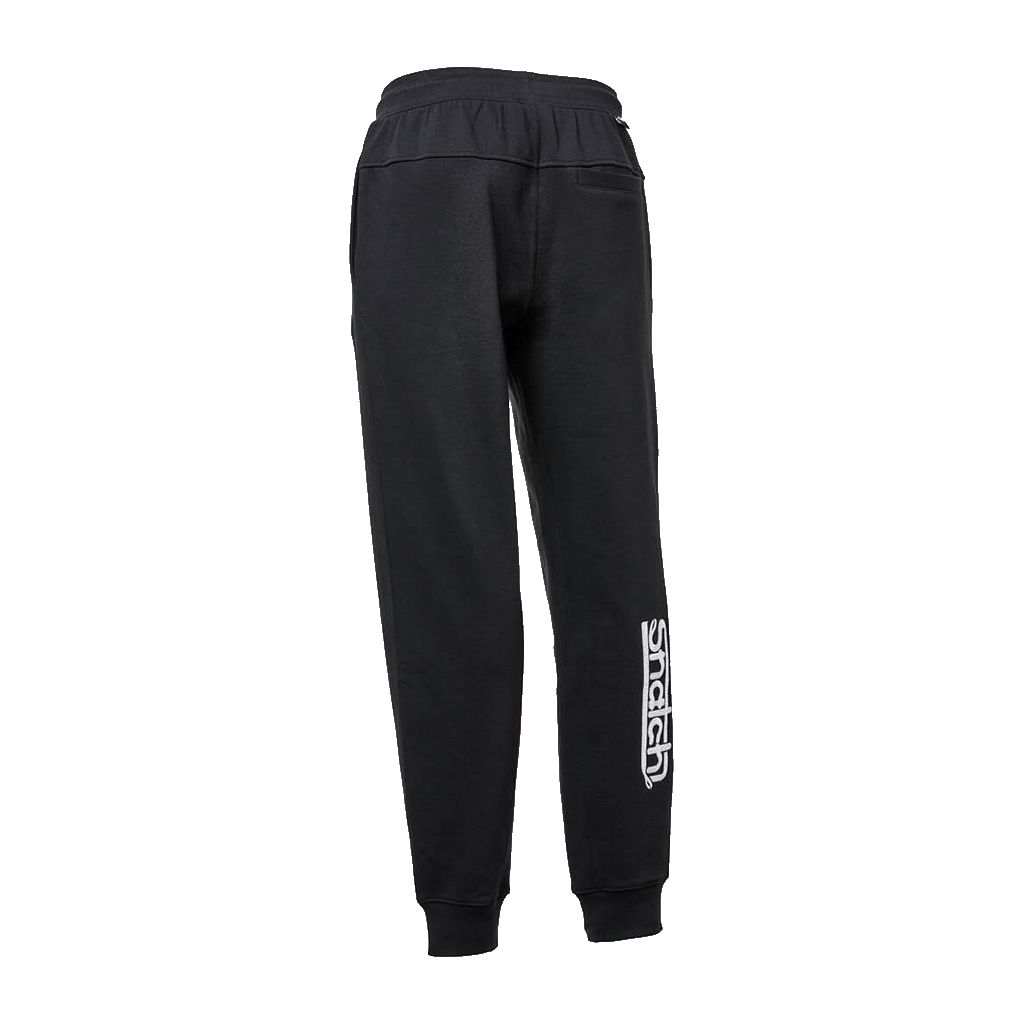 Embroidered Track Pant Slim Fit Black - SM6001BK
