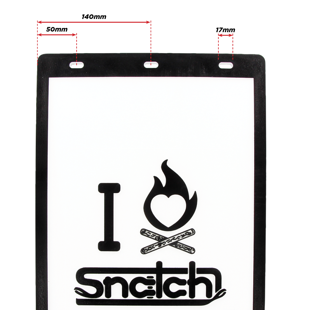 Snatch I Love Snatch Heady-Duty Mud Flaps - S4WD23ILSMF