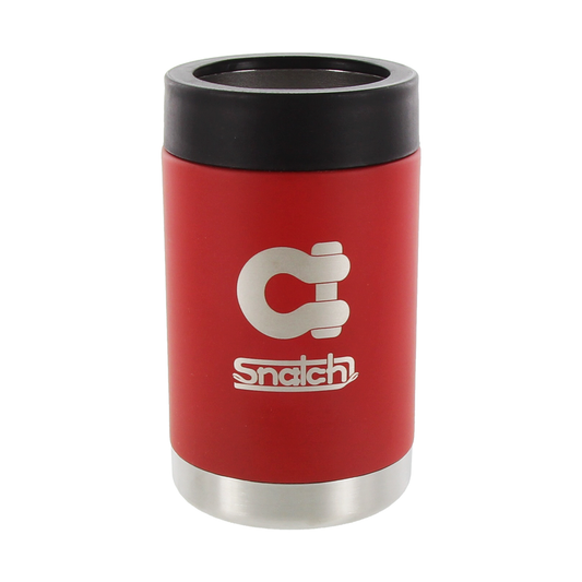 Stubby Cooler Stainless Steel Red - SNSTC-R