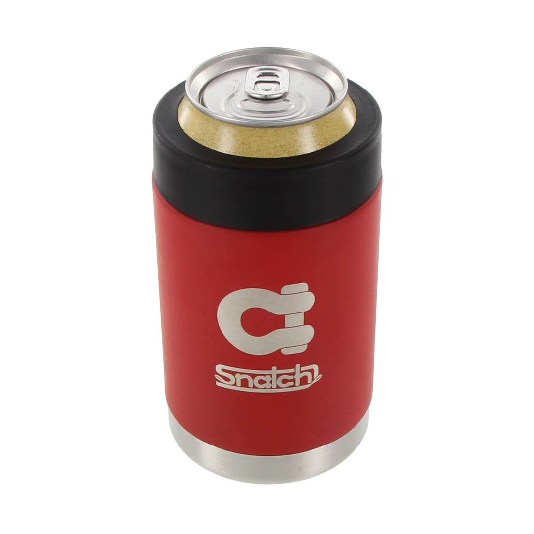 Stubby Cooler Stainless Steel Red - SNSTC-R