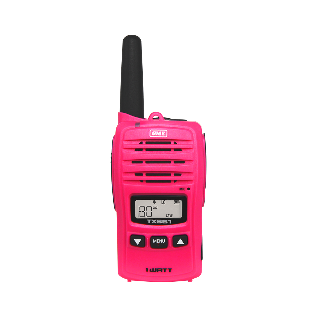 GME 1 Watt UHF CB Handheld Radio McGrath Foundation Pink - TX667MCG