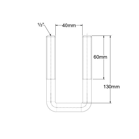 ARK U Bolt 40mm - UB40GB