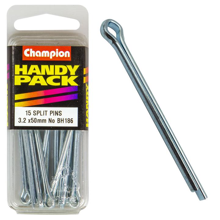 Champion Split Pin 3.2 x 50mm Zinc Plated - BH186