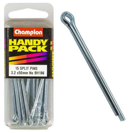Champion Split Pin 3.2 x 50mm Zinc Plated - BH186