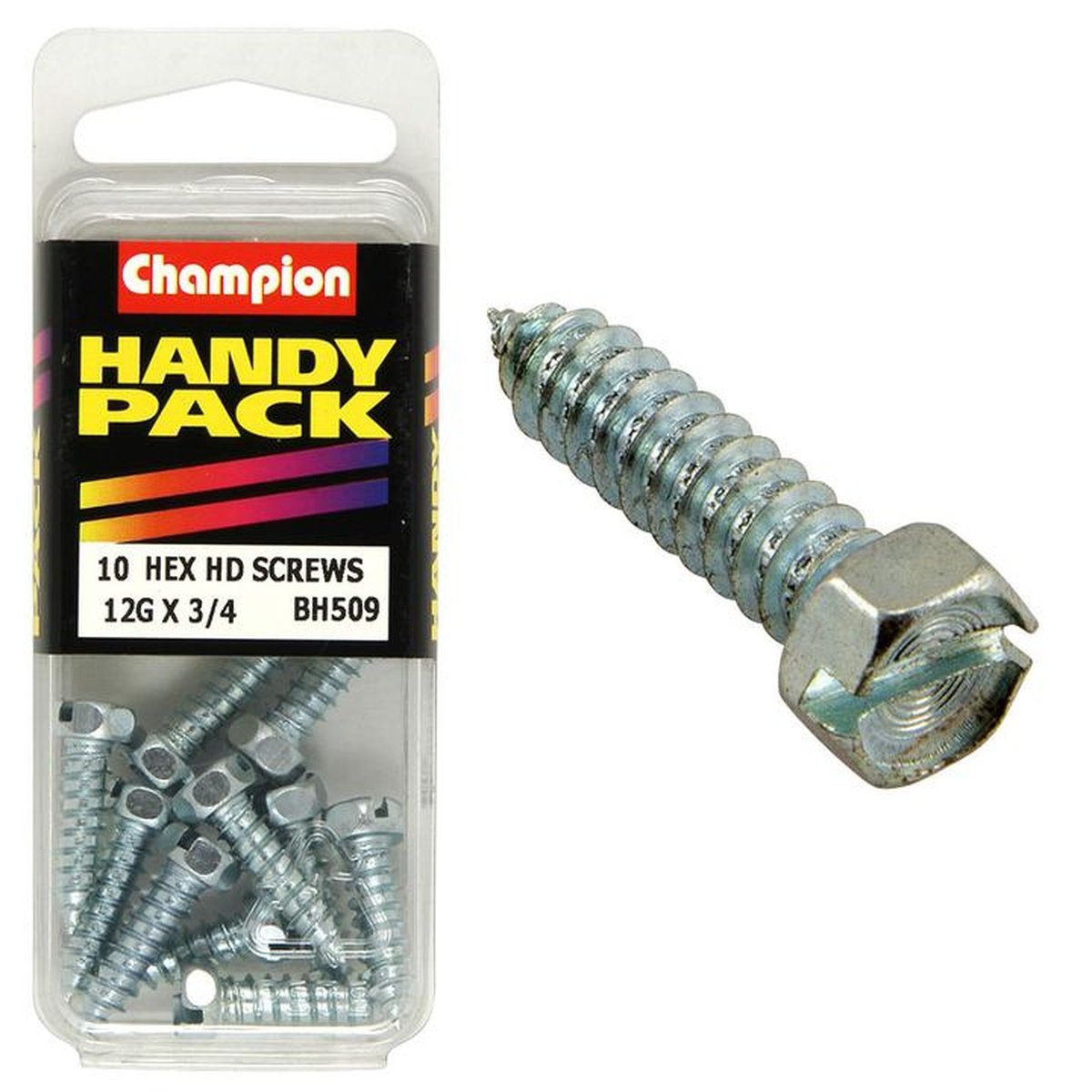 Champion Self Tapper Screw Hex Combo 5.5 x 19mm Zinc Plated - BH509