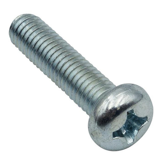 Champion Machine Screw Pan Phillips M6 x 20mm Zinc Plated - CMS20