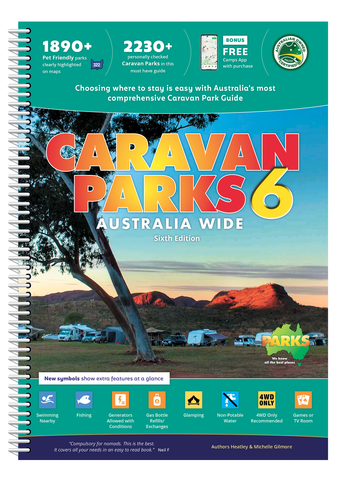 HEMA Caravan Parks Australia Wide Edition 6 - 9780994532749