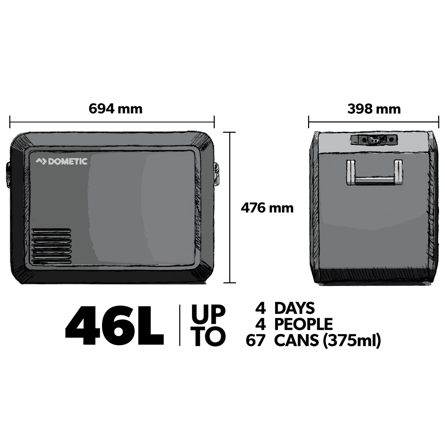 Dometic CFX3 46L Portable Fridge - CFX345