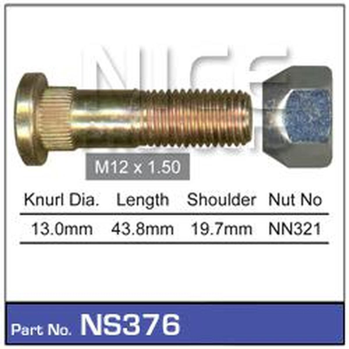 Nice Products Wheel Stud & Nut - NS376
