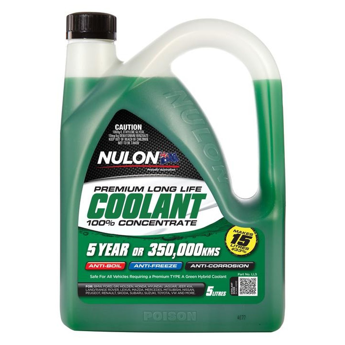 Nulon Long Life Coolant Concentrate 5L - LL5