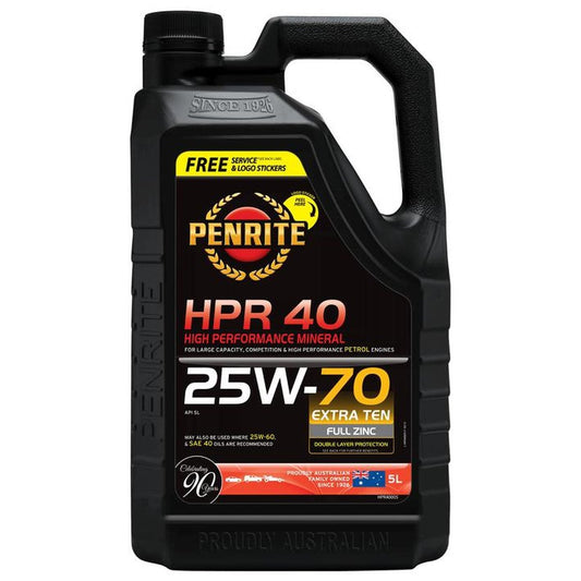 Penrite HPR 40 25W-70 Sl Engine Oil 5L - HPR40005