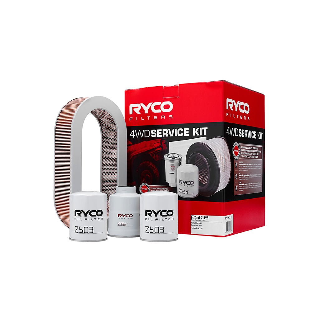 Ryco 4WD Filter Kit to suit Nissan Patrol GU (TD42) - RSK13