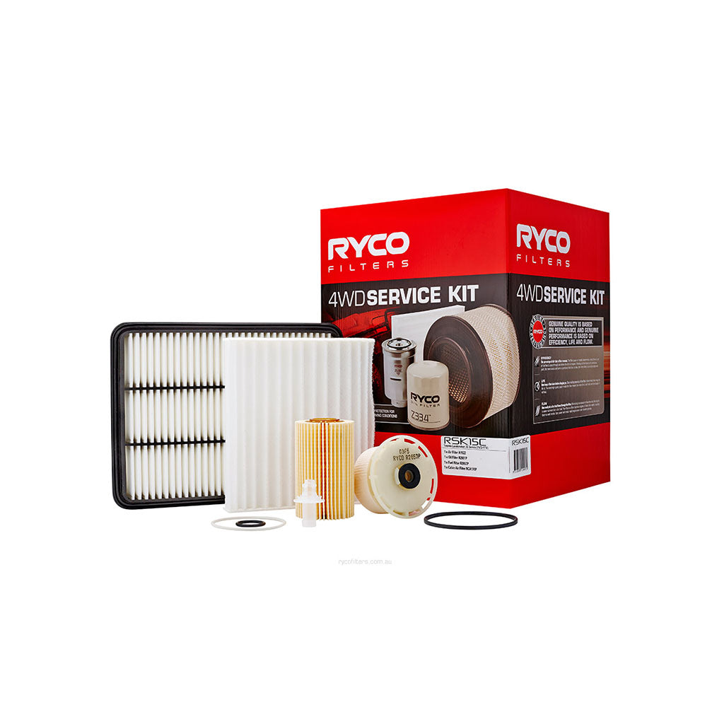 Ryco 4WD Filter Kit to suit Toyota Landcruiser VDJ76/8/9 2007 on - RSK15C