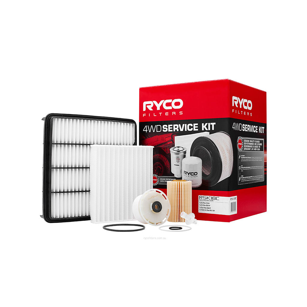 Ryco 4WD Filter Kit to suit Toyota Landcruiser VDJ200 - RSK18C