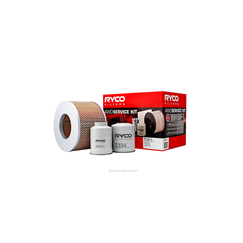 Ryco 4WD Filter Kit to suit Toyota Landcruiser 1HZ, 1HD-T/FTE - RSK1