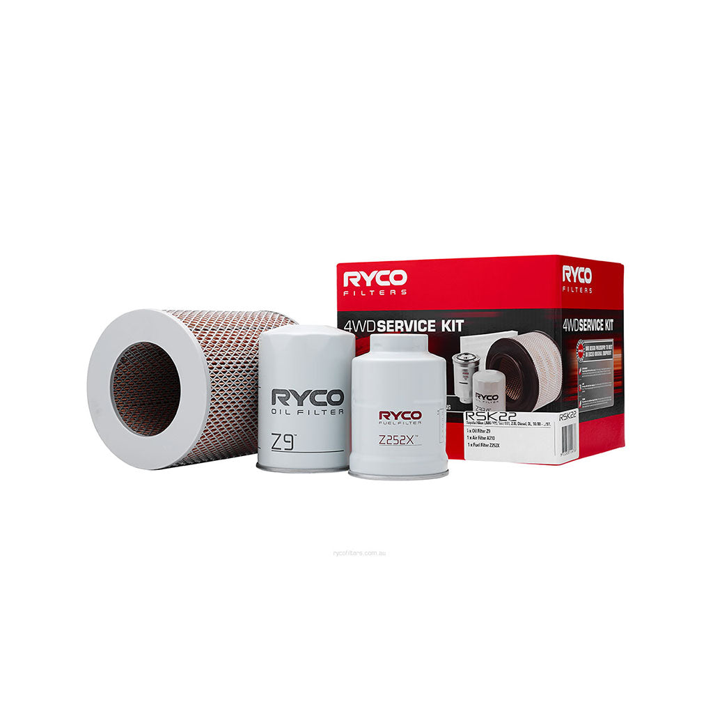 Ryco 4WD Filter Kit to suit Toyota Hilux 106/107/111 - RSK22