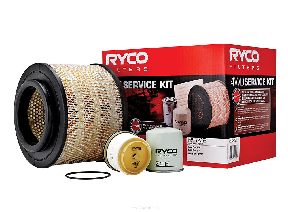 Ryco 4WD Filter Kit to suit Toyota Hilux KUN16/KUN26 - RSK2