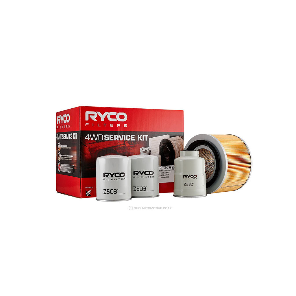 Ryco 4WD Filter Kit to suit Nissan Patrol GU IV TD42T - RSK32