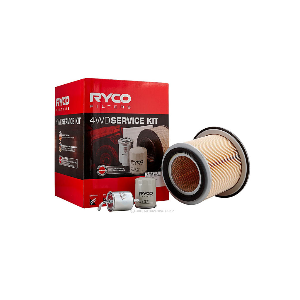 Ryco 4WD Filter Kit to suit Nissan Patrol GU IV TD48DE - RSK33